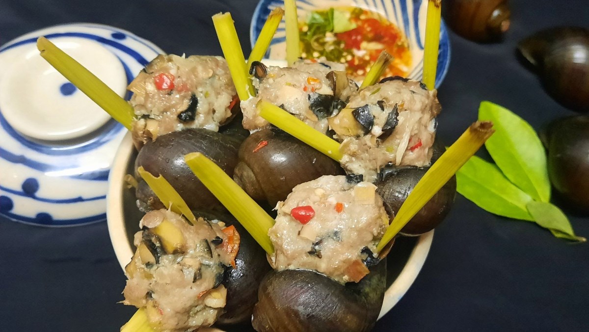 Ốc bươu nhồi thịt (công thức được chia sẻ từ người dùng)