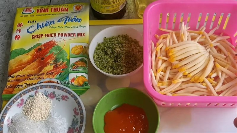 Nguyên liệu món ăn cá cơm xào sả ớt chay
