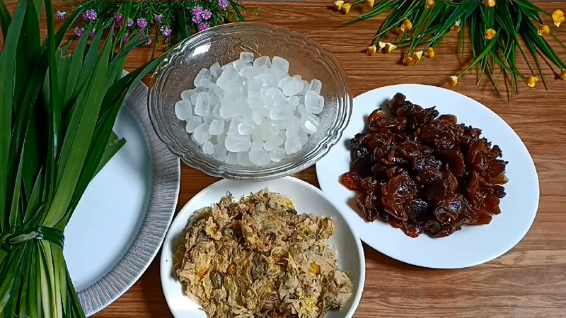 Nguyên liệu món ăn sâm bông cúc