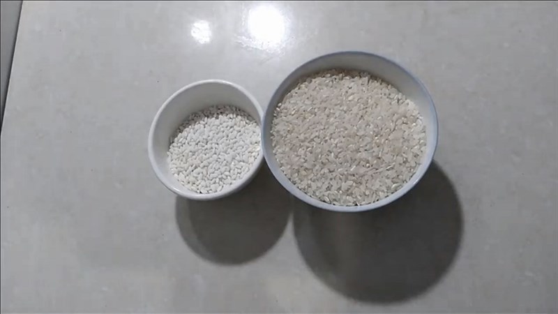Nguyên liệu món ăn nấu cháo trắng (cháo hoa) bằng nồi cơm điện và bếp gas