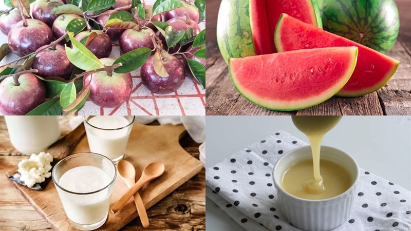 Nguyên liệu món ăn sinh tố vú sữa