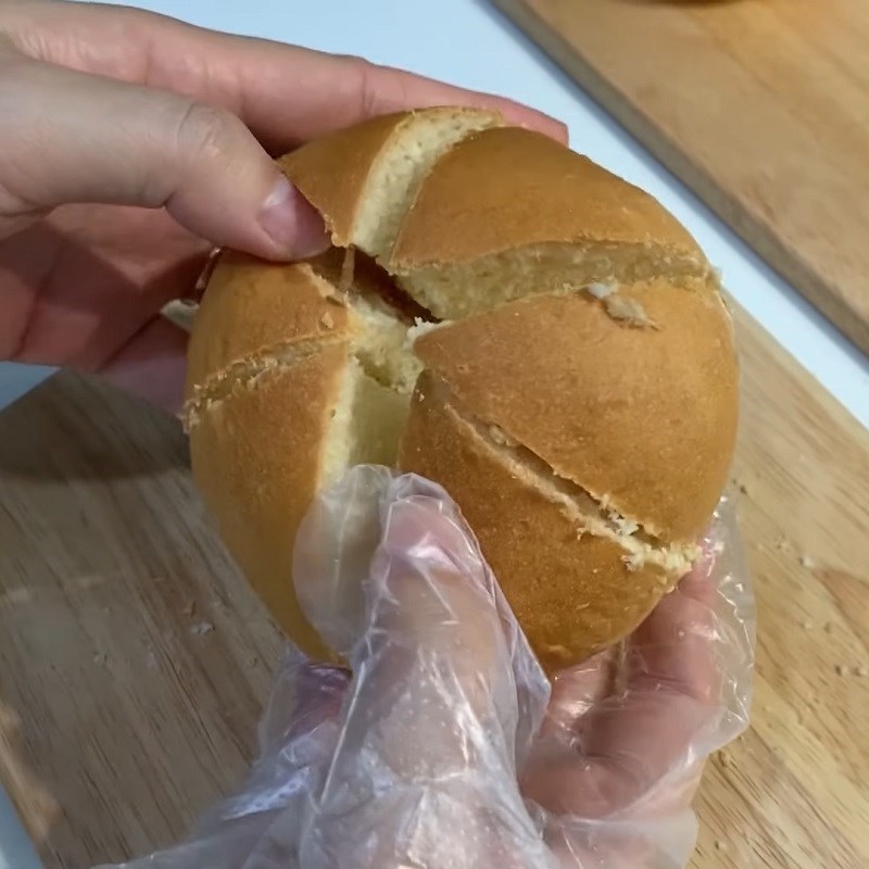 Bước 6 Nướng bánh Bánh mì phô mai bơ tỏi bằng nồi chiên không dầu