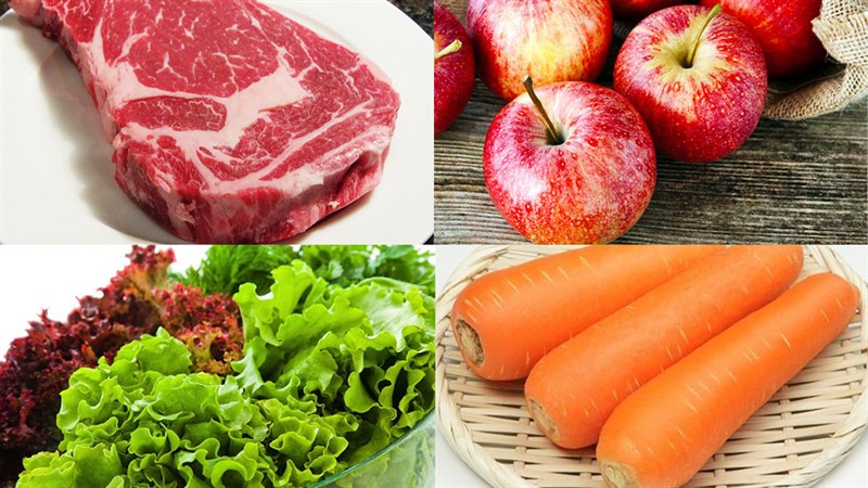 Nguyên liệu món ăn 2 cách làm gỏi cuốn thịt bò nướng và xào sả