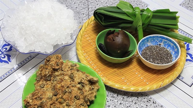 Nguyên liệu món ăn sâm bông cúc