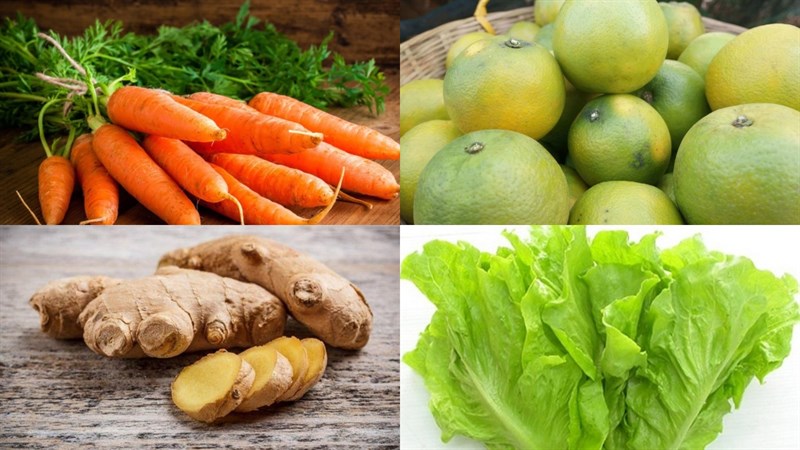 Nguyên liệu món ăn nước ép rau xà lách