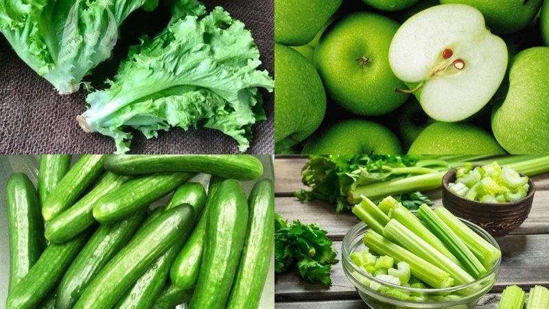 Nguyên liệu món ăn nước ép rau xà lách
