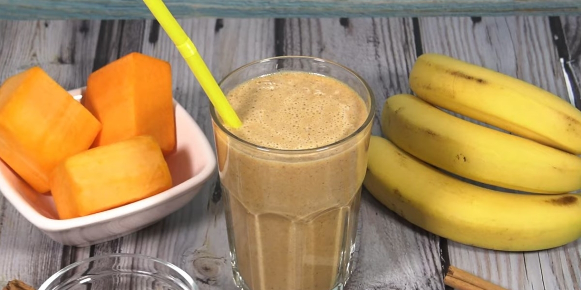 Pumpkin Banana Cinnamon Smoothie Cholesterol Lowering Smoothie Recipe 0 5 screenshot 1200x676 1