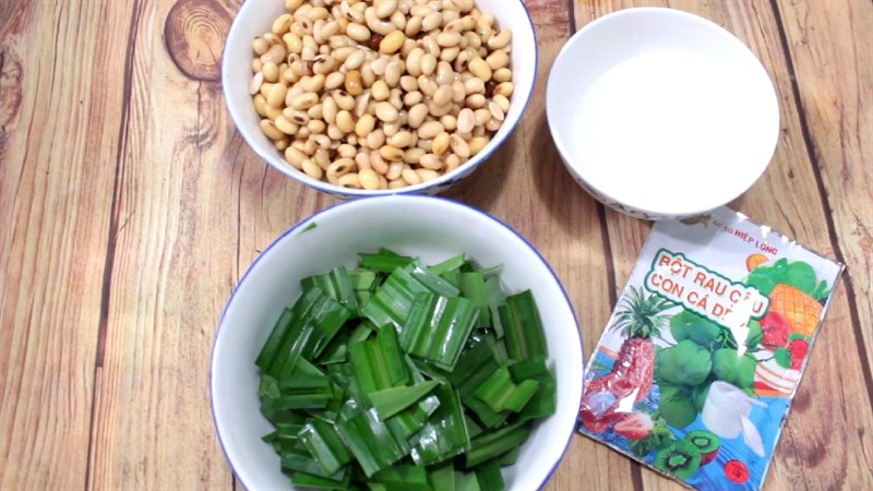Nguyên liệu món ăn rau câu đậu nành