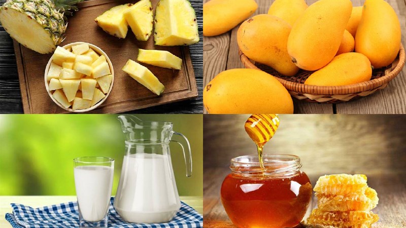 Nguyên liệu món ăn sinh tố dứa (thơm)