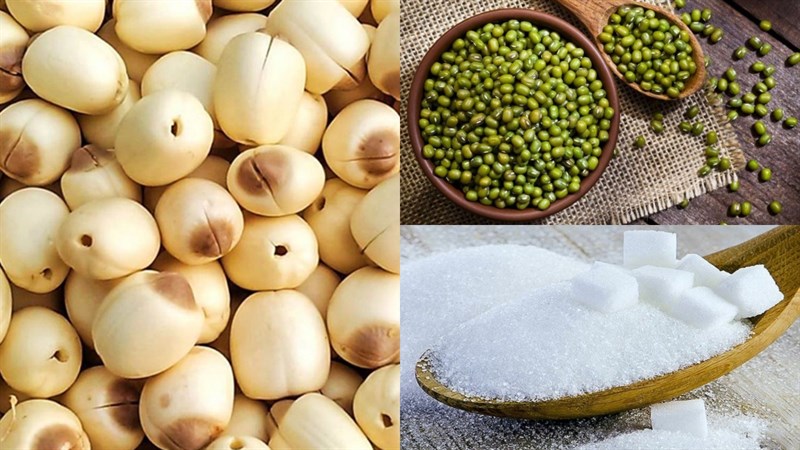 Nguyên liệu món ăn sữa hạt sen