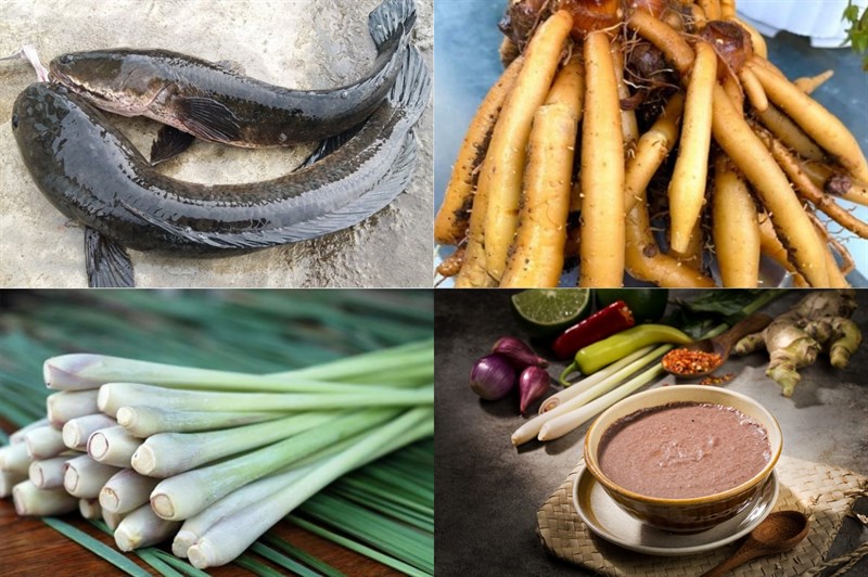 Nguyên liệu món ăn bún cá châu đốc