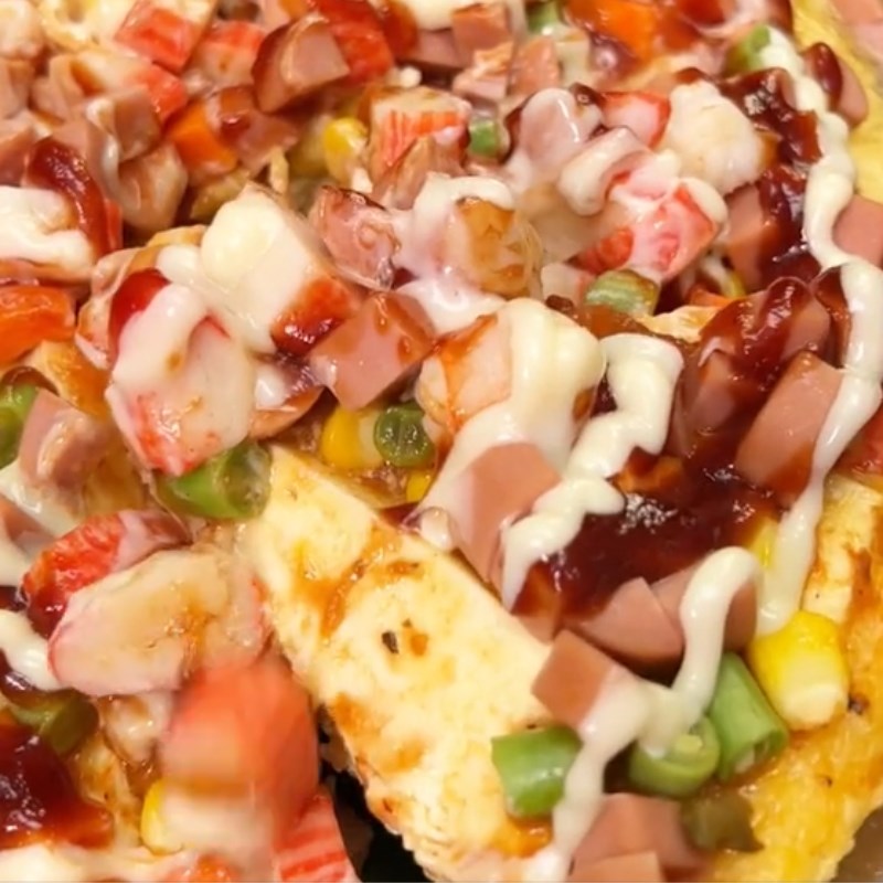 Bước 3 Thành phẩm Pizza đậu hũ (Công thức được chia sẻ từ Tiktok Cách Nấu Ngon cùng Cách Nấu Ngon)
