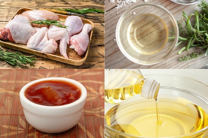 Nguyên liệu món ăn gà sốt chua ngọt
