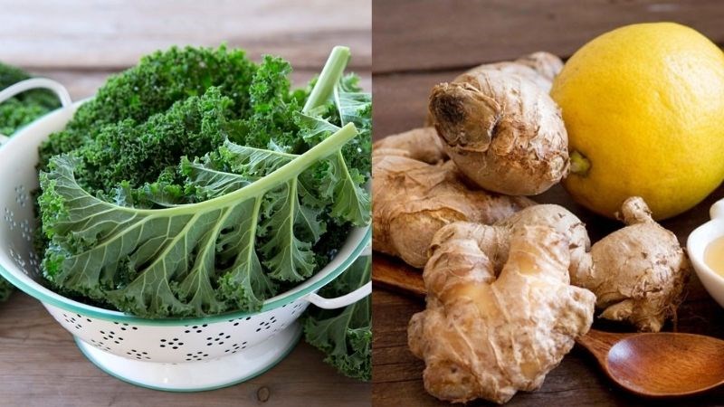 Nguyên liệu món ăn nước ép cải kale