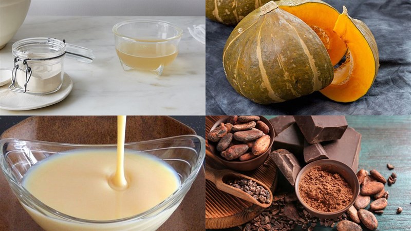 Nguyên liệu món ăn thạch rau câu bí đỏ