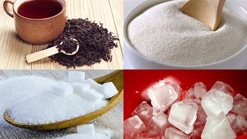Nguyên liệu món ăn trà sữa phúc long