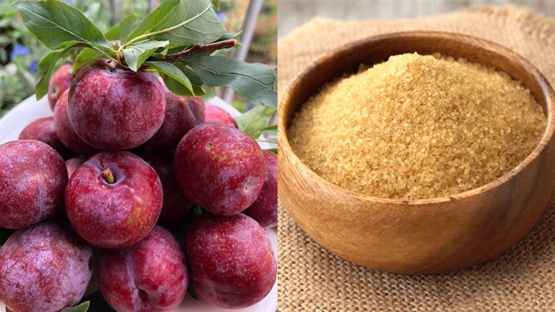 Nguyên liệu món ăn siro mận hà nội