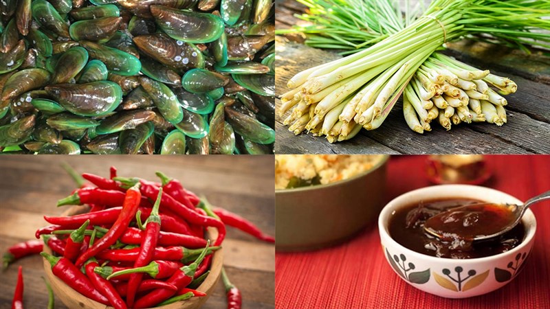 Nguyên liệu món ăn 3 cách làm vẹm xanh hấp