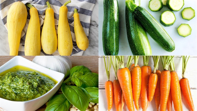 Nguyên liệu món ăn 3 cách làm salad pesto