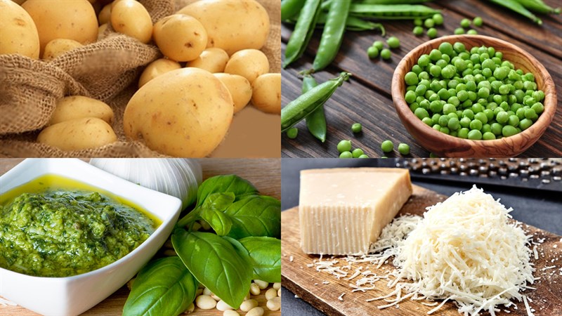 Nguyên liệu món ăn 3 cách làm salad pesto