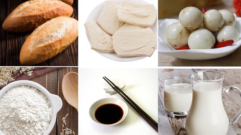 Nguyên liệu món ăn thịt kho tàu chay