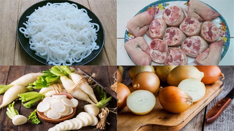 Nguyên liệu món ăn bánh canh trảng bàng tây ninh