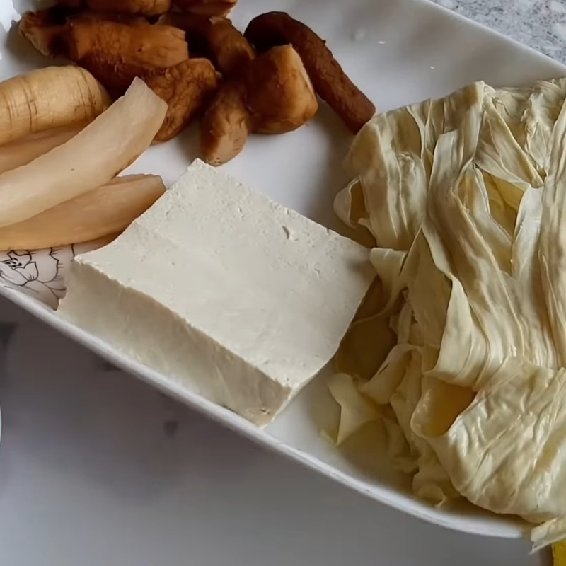 Nguyên liệu món ăn thịt vịt chay