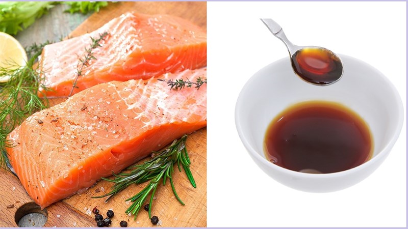 Nguyên liệu món ăn cá hồi áp chảo sốt teriyaki
