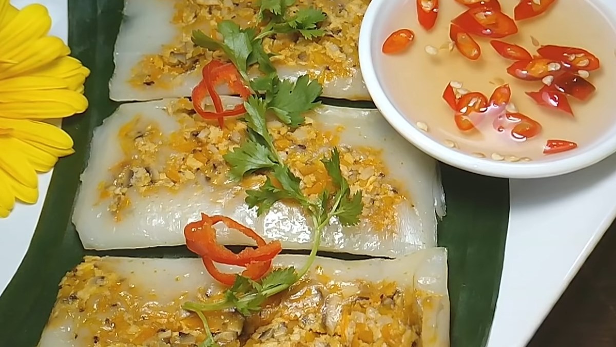 Bánh nậm chay nhân nấm