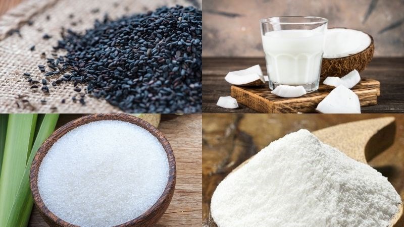 Nguyên liệu món ăn sủi dìn - bánh trôi tàu