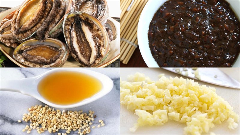 Nguyên liệu món ăn 3 món bào ngư hấp