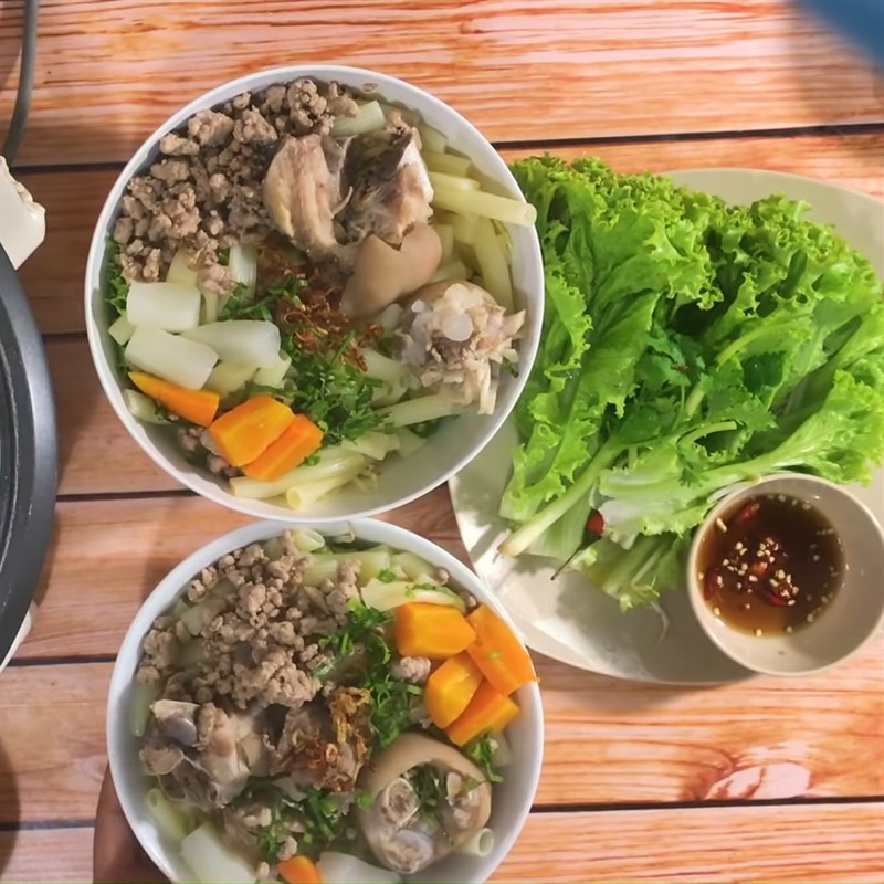 Bước 7 Hoàn thành Nui giò heo thịt băm
