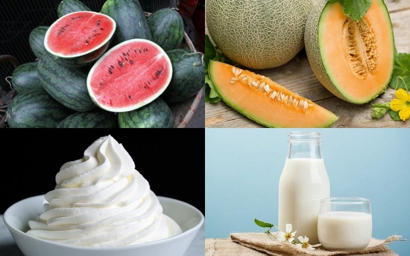 Nguyên liệu món ăn bingsu trái cây