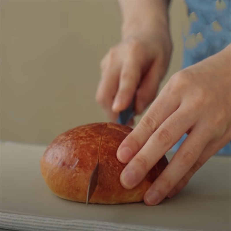 Bước 8 Bơm bánh Bánh mì nhân kem sữa
