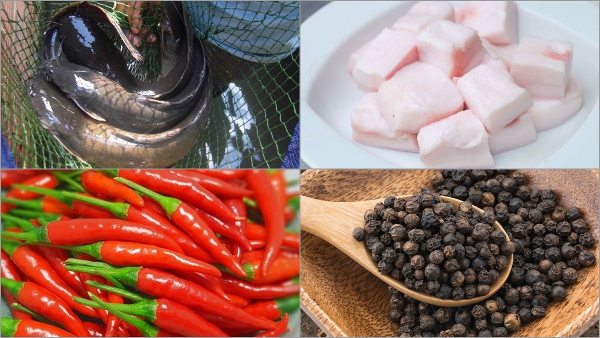Nguyên liệu món ăn cá trê kho tộ