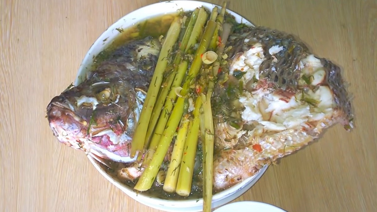 Cá rô phi hấp bia