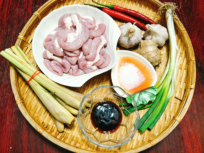 Nguyên liệu món ăn 3 món lòng nướng