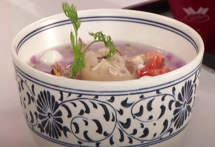 Bước 6 Hoàn thành Bánh canh khoai mỡ tím