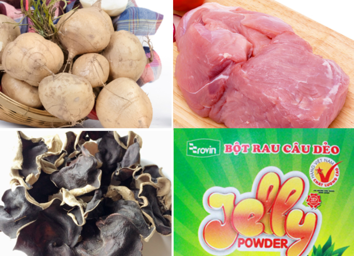 Nguyên liệu món ăn bánh cuốn keto