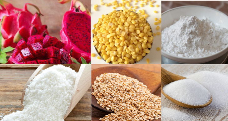 Nguyên liệu món ăn bánh cuốn thanh long