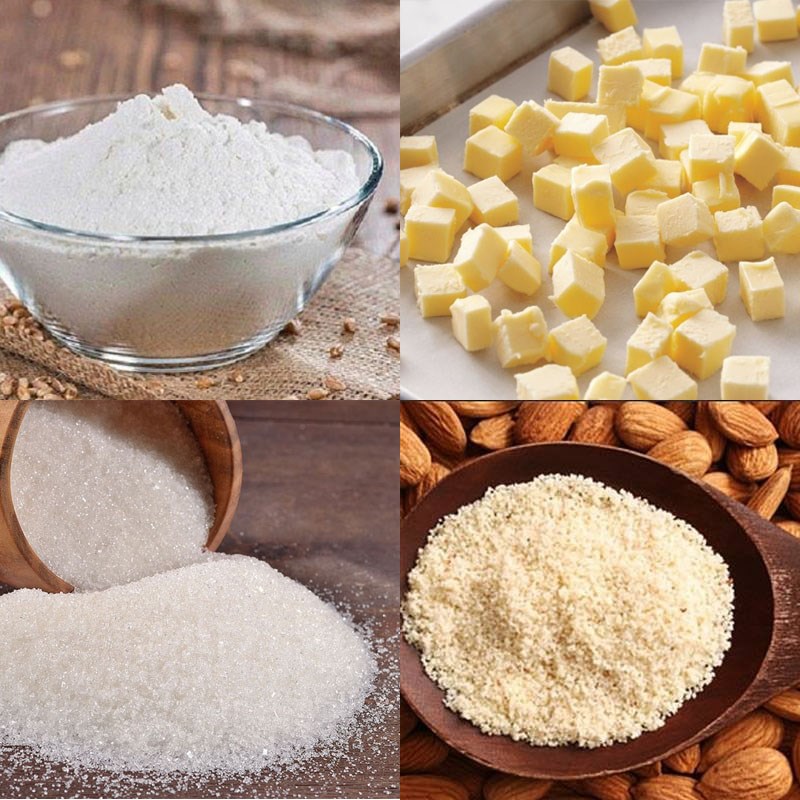 Nguyên liệu món ăn bánh hạnh nhân