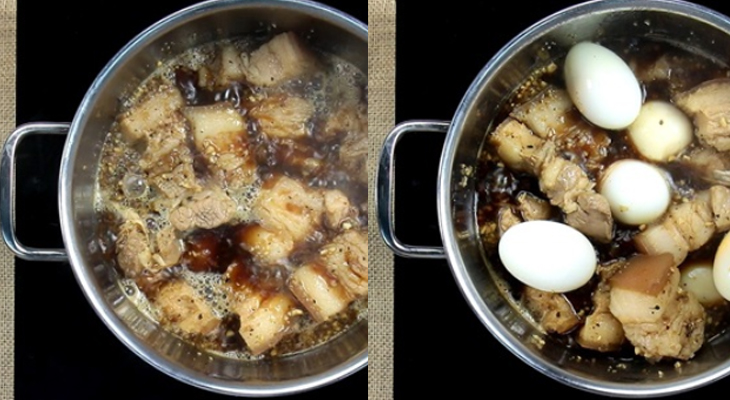 Bước 4 Kho thịt Thịt kho xá xị