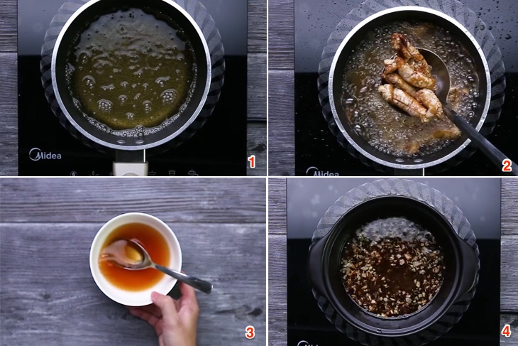 Bước 1 Chiên trứng cá Trứng cá kho tộ