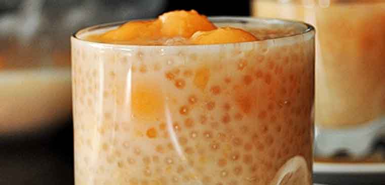 Bước 4 Thành phẩm Chè dưa lưới cốt dừa bột báng