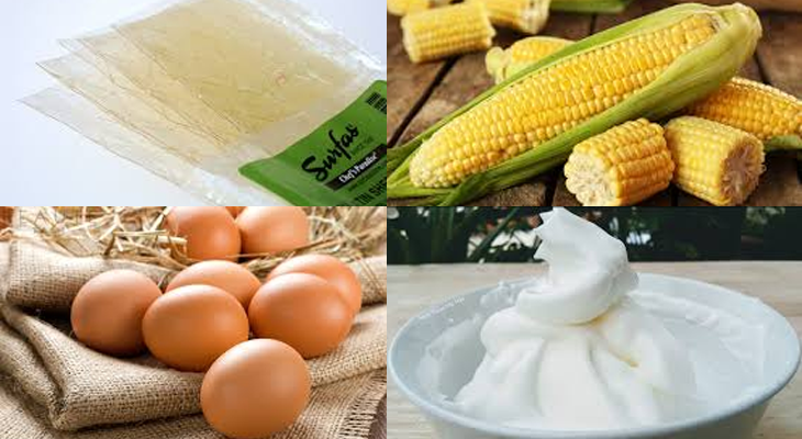 Nguyên liệu món ăn mousse trái bắp
