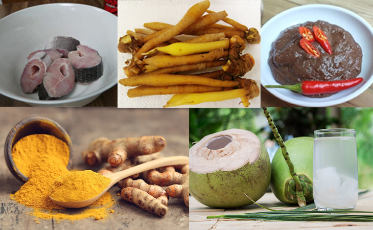 Nguyên liệu món ăn bún cá châu đốc