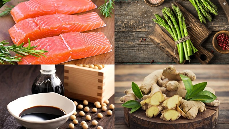 Nguyên liệu món ăn cá hồi kho nước tương