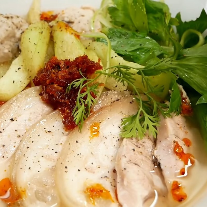 Bước 7 Thành phẩm Bún mọc chân giò