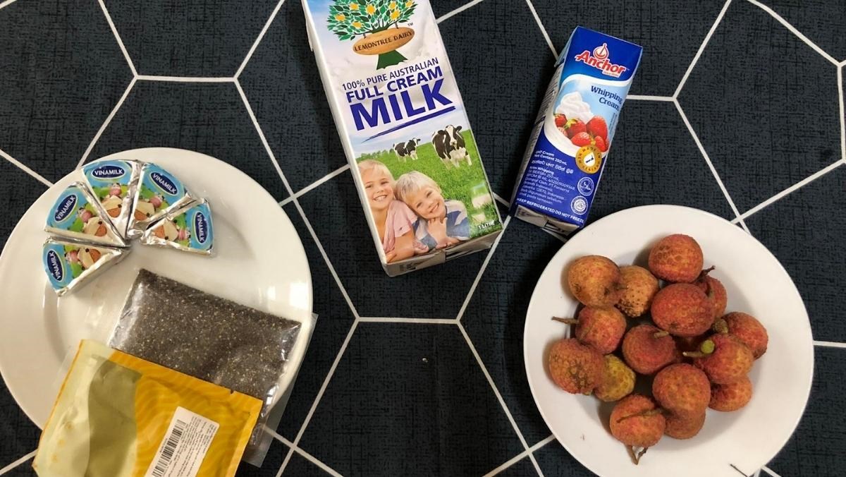 Nguyên liệu món ăn chè khúc bạch
