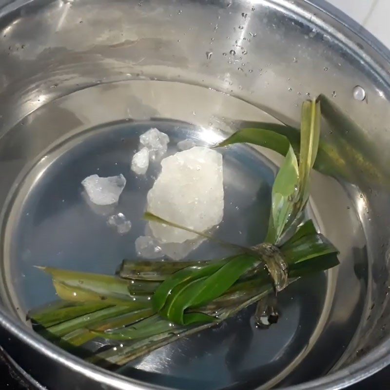 Bước 2 Nấu chè Chè mủ trôm hạt é